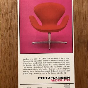 Deco reclame materiaal ‘FH Arne Jacobsen Swan chair’