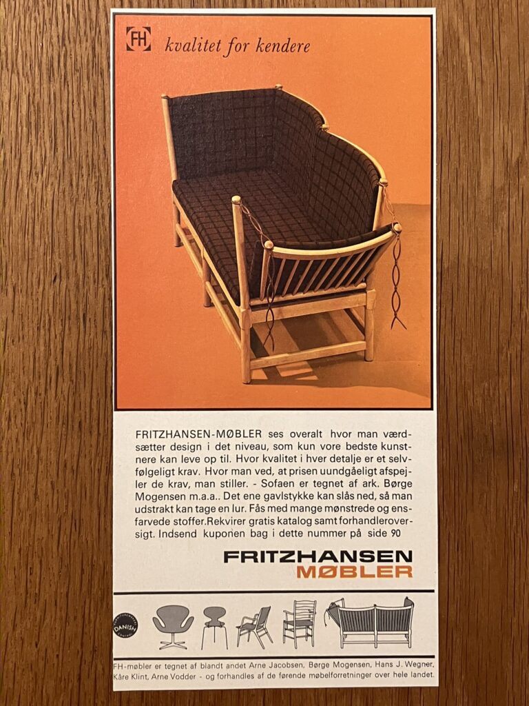 Deco reclame materiaal ‘FH Børge Mogensen 1789’